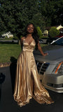 Sexy Birthday Dresses Slit Prom Dresses Birthday Outfits HZ1022