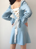 A Line Long Sleeve Little Dress Black Dress HZ1022