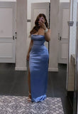 Mermaid Prom Dresses Sleeveless Strapless 17th Birthday Outfits HZ1022