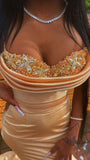 Straps Prom Dresses Beads Bodice Glitter Prom Dress Birthday Outfits HZ1022