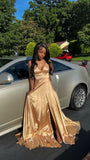 Sexy Birthday Dresses Slit Prom Dresses Birthday Outfits HZ1022