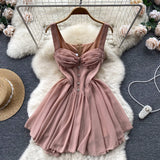 Sexy Irregular Design Straps Short Women Dress HZ1022