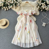 Sexy Spaghetti Straps Floral Dress Women Holiday Dress HZ1022