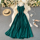 simple backless short summer women's dress HZ1022