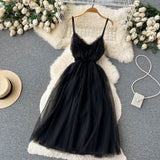 Sexy Spaghetti Straps Tulle Short Dress Hot Women Dress HZ1022