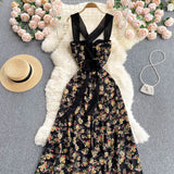 Cute Floral Summer Beach Women Dress HZ1022