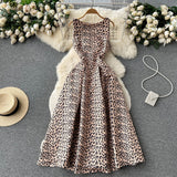 Sexy Scoop Floral Dress Women Holiday Dress HZ1022