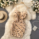 Sexy Straps Summer Short Star Dress Women Holiday Dress HZ1022