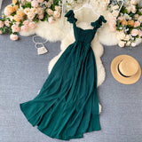Sexy Straps Summer Summer Dress Women Holiday Dress HZ1022