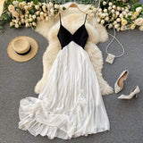 Sexy Spaghetti Straps Backless Summer Dress Women White Holiday Dress HZ1022