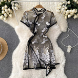 Sexy Short Sleeves Tight Summer Women Dress HZ1022