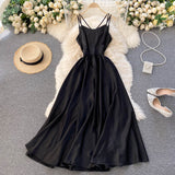 simple backless short summer women's dress HZ1022