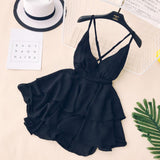 Sexy Straps Summer Short Dress Women Holiday Dress HZ1022