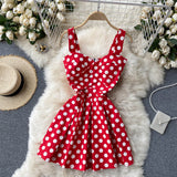 Cute Spaghetti Straps Floral Dress Women Dress HZ1022