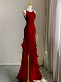 Vintage High Low White Chiffon Wedding Dresses HZ1022