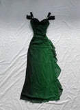 Beautiful A line Straps Ombre Red Long Chiffon Prom Dress HZ1022
