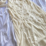Sexy Sheath Straps Chiffon champagne Long Prom Dresses HZ1022