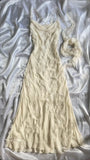 Sexy Sheath Straps Chiffon champagne Long Prom Dresses HZ1022
