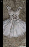 Simple A line 18th Birthday Dresses Short Gray Birthday Outfits HZ1022