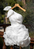 Vintage Ball Gown White Homecoming Dresses 18th Birthday Outfits HZ1022