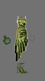 Modest High Low Spaghetti Straps Green Party Dress Prom Dresses HZ1022
