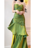 Modest Straps Sweetheart Long Evening Dress Party Dress Formal Dress Prom Dresses HZ1022