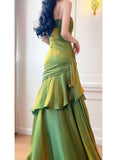 Modest Straps Sweetheart Long Evening Dress Party Dress Formal Dress Prom Dresses HZ1022