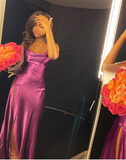 Gorgeous Pink Split Front Mermaid Prom Dress Birthday Outfits HZ1022