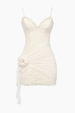 Sexy Lace V-neck Sling Bodycon Homecoming Dress HZ1022