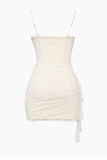 Sexy Lace V-neck Sling Bodycon Homecoming Dress HZ1022
