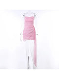 17th Birthday Pink Strapless Chiffon Slim Fit Hip Homecoming Dress HZ1022
