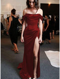 Sheath Prom Dresses Minimalist Dress Evening Party Dress Sleeveless Prom Dress HZ1022