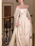 Elegant New Fashion Evening Party Ladies Vestido Vintage Long Prom Dress HZ1022