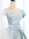 A line Off Shoulder Formal Evening Dress Prom Dresses HZ1022