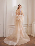 Sparkly Mermaid Straps Sequin Party Dresses Long Prom Dresses HZ1022