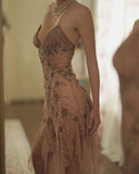 Vintage Blush Pink Prom Dress Sexy Birthday Outfits HZ1022