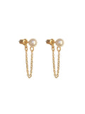 Classic Pearl Post-Hanging Stud Earrings Female Simple Temperament High Sense Niche Earrings Female Earrings HZ1022