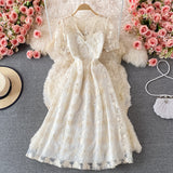 Cute Lace Short A Line Dress Fashion Dress HZ1022
